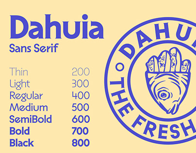 Project thumbnail - Dahuia - Sans Serif Font