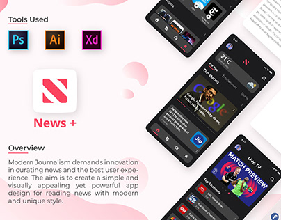 News+ App minimal redesign concept