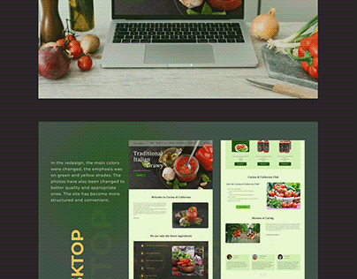 Redesign website Cucina di Catharina