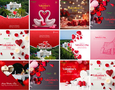 Valentine's day social media post design
