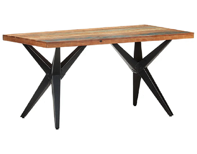 Rustic Reclaimed Wood Dining Table: A Sustainable Piece
