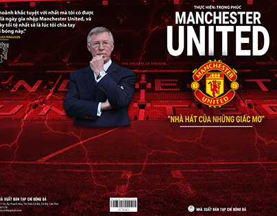 Manchester United football book cover.