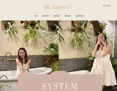 Hi.Aniyo.C 韓系服飾網拍 網站設計