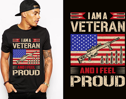I am a Veteran and I feel Proud Usa T shirt Design