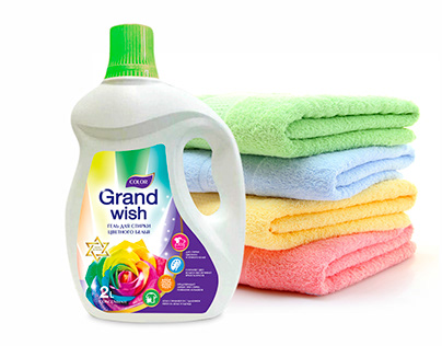 household chemicals gel for washing colored laundry