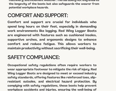 Red Wing Logger Boots: Key Footwear Choice