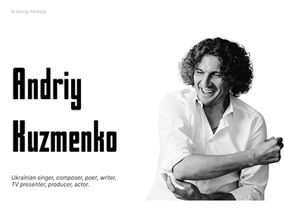 Andriy Kuzmenko - Biography Website Design