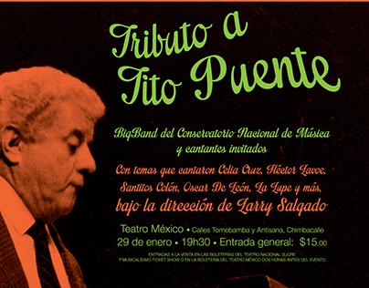 Afiche: "Tributo a Tito Puente" • 2015