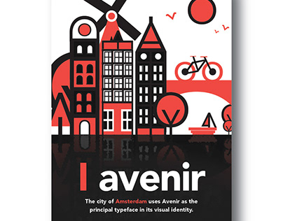 Avenir Typographic Poster
