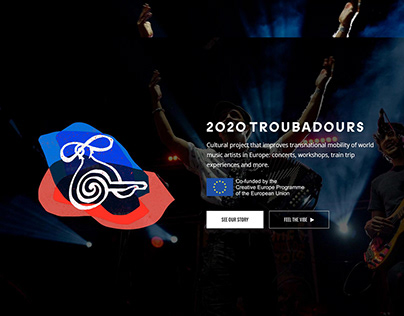 2020 Troubadours Website Design