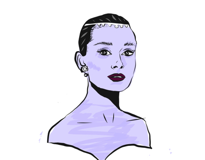 Purple Audrey Hepburn :)