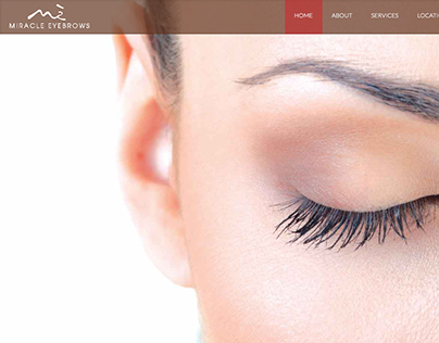 Miracle Eyebrows Website Design