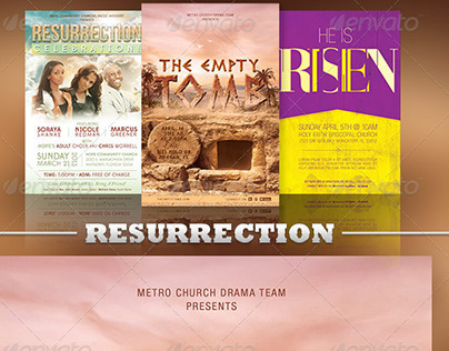 Church Flyer Template Bundle Vol 14: Resurrection