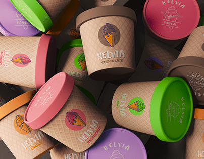 Helvia | Ice cream branding