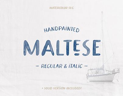 Maltese Watercolor Font