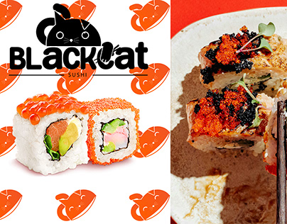 Blackcat sushi | Logo & brand identity