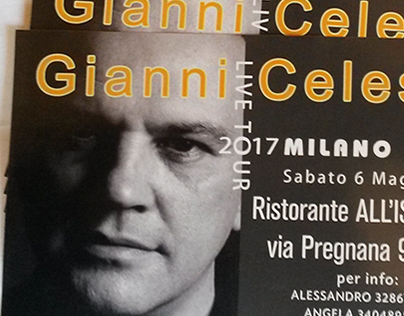 Concert tickets of Gianni Celeste