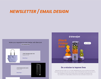 Blendjet Newsletter/Email Design
