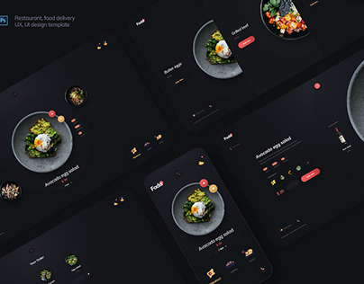Foda - Retaurant, food delivery UX and UI template