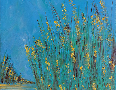"Wild Irises" oil paint / "Dzikie Irysy" obraz olejny