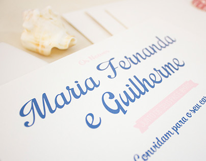 Convite de Casamento - Maria Fernanda & Guilherme