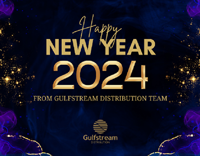 Invitations / New Year party "Gulfstream"