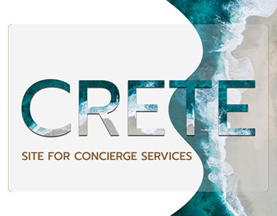 Web design site for Concierge services on CRETE