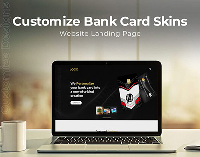 Customize Bank Card Skins Website Landing Page