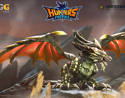 Hunters & Puzzles Match 3 RPG: Dragon Boss Monster
