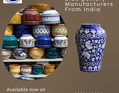 Blue pottery Manufacturers From India