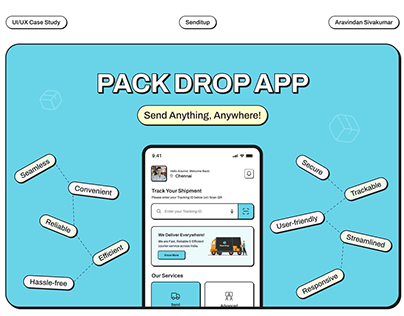 Senditup UI/UX Design | Pack Drop App