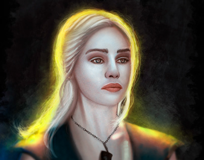 Digital Painting of Daenerys Targeryen