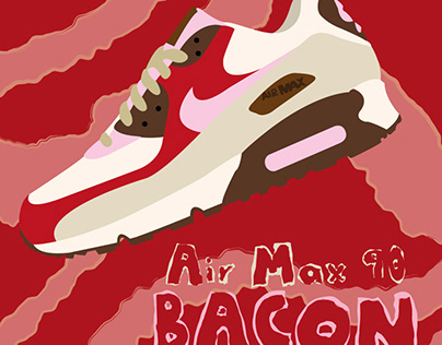 Encart minimaliste Nike Air max 90 bacon