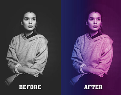 Photoshop Dual Light Effect