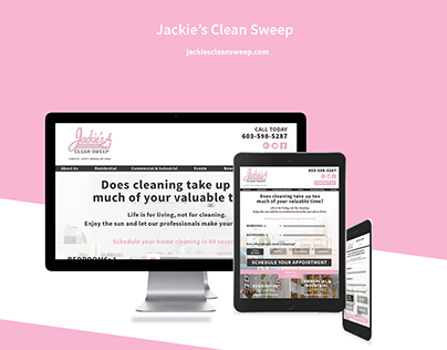 Jackie's Clean Sweep Website Design