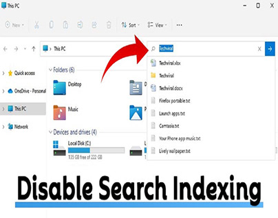 Two Methods to Disable Search Indexing in Windows 11
