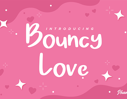 Bouncy Love - Handwritten Font