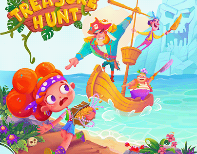 Board game "Treasure hunt"