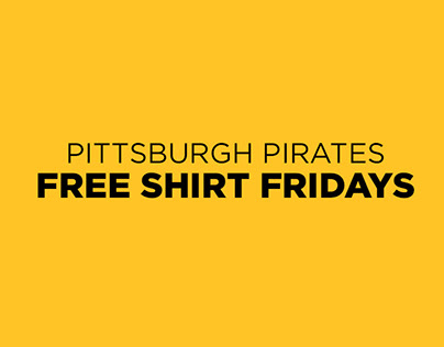 Pittsburgh Pirates Free Shirt Fridays
