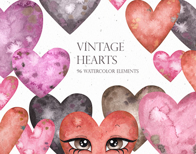 Vintage hearts