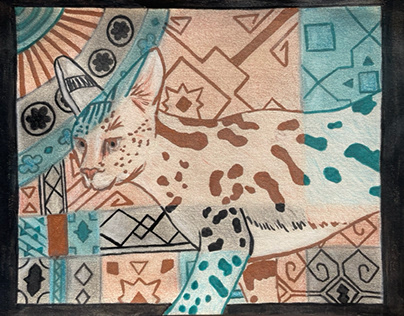 Serval mosaic