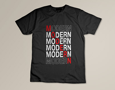 modern typography t-shirt design