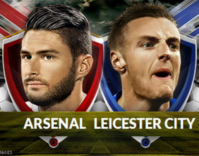 Sports Banner (Arsenal VS Leicester)