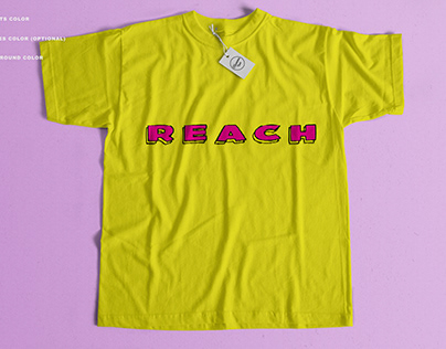 Reach typography tshirt design