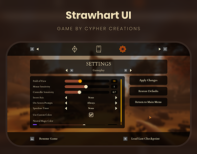 Strawhart Game UI