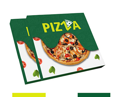 Pizza box packaging Design