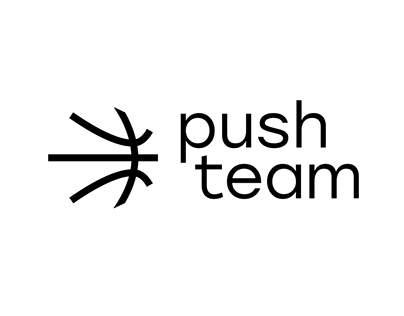 Looped logo animation for basketball club "Push Team".