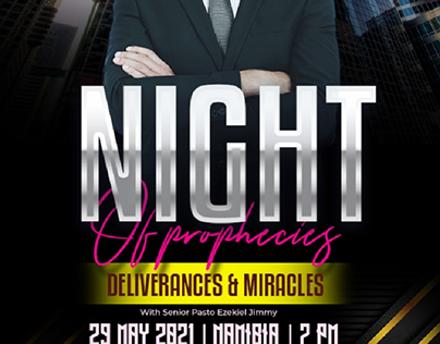 Night of Prophecies ( Church Flyer )