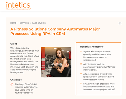Intetics Case Study: Using RPA in CRM