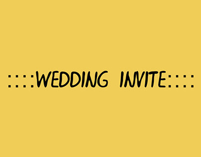 Wedding Invite - Illustratated